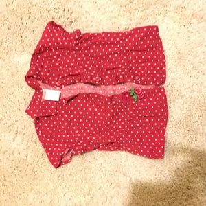Gymboree cherry button-up blouse size 4